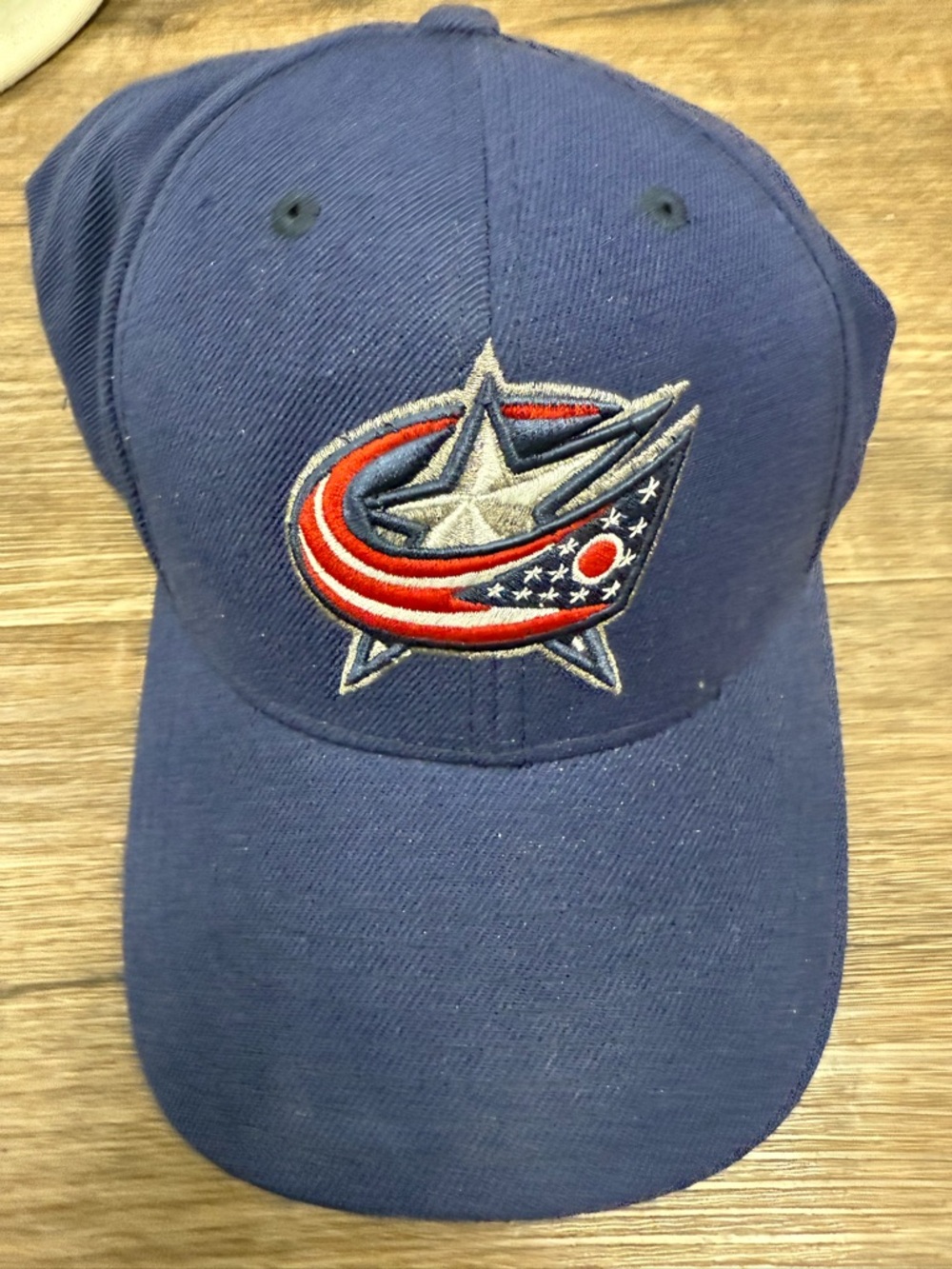 Reebok Columbus blue jackets  Navy and Red Adjustable Strapback Hat